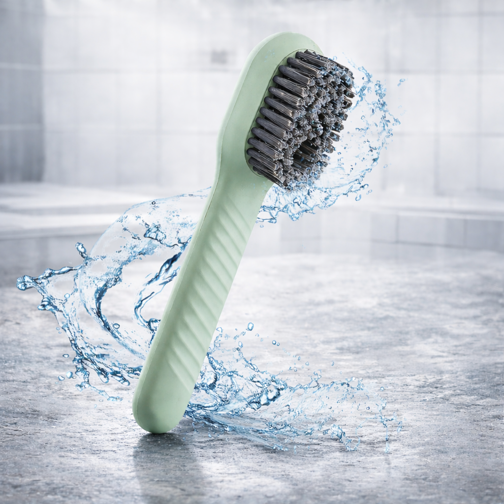 CEPILLO LIMPIADOR CON DISPENSADOR DE JABÓN